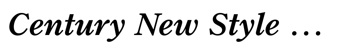 Century New Style Medium Italic (TC)